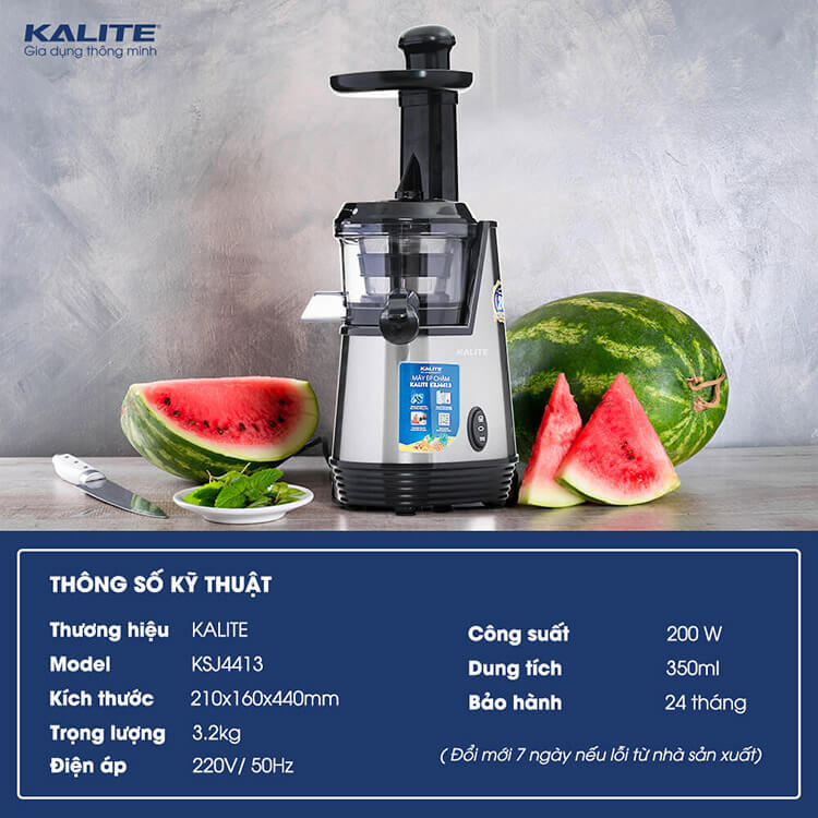 Thông số của máy ép chậm Kalite KSJ4413