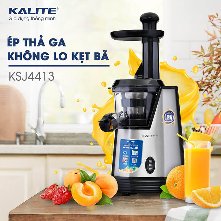Máy ép chậm Kalite KSJ4413 ép thả ga