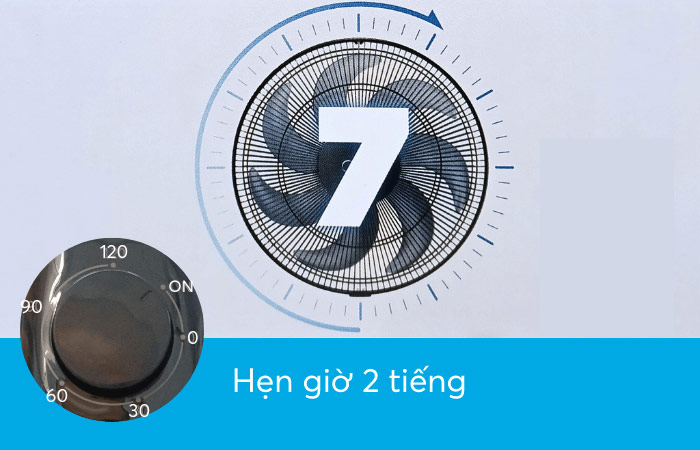 Quạt cây đứng Midea FS40-23MT có hẹn giờ đến 120 phút