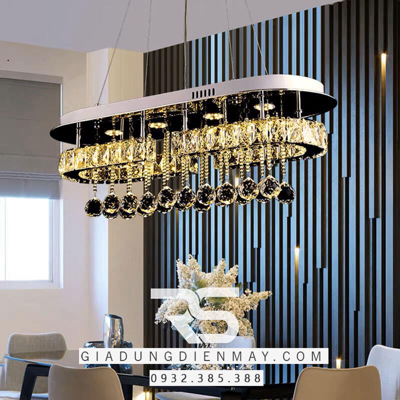Đèn thả trang trí pha lê bóng LED hiện đại TPL049