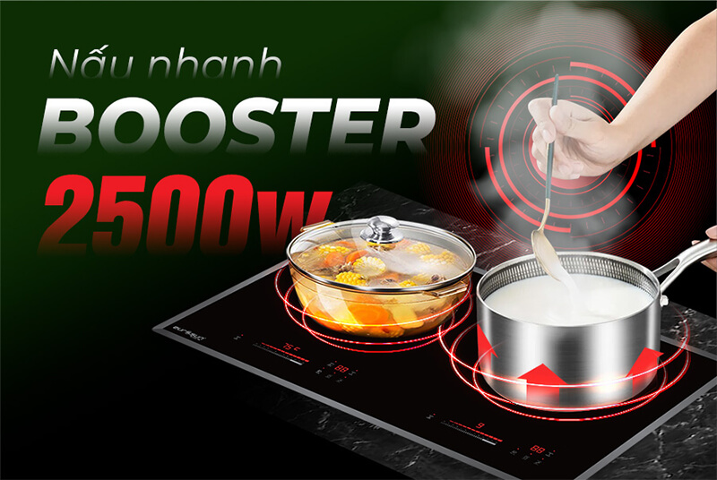 Chức năng nấu nhanh Booster tiện lợi