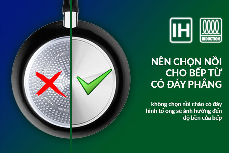 Sử dụng nồi chảo phù hợp