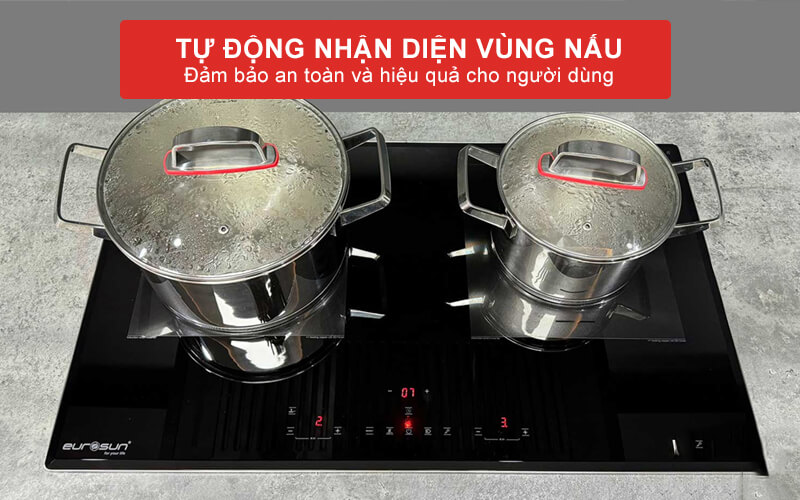 Tính năng tự động nhận diện vùng nấu