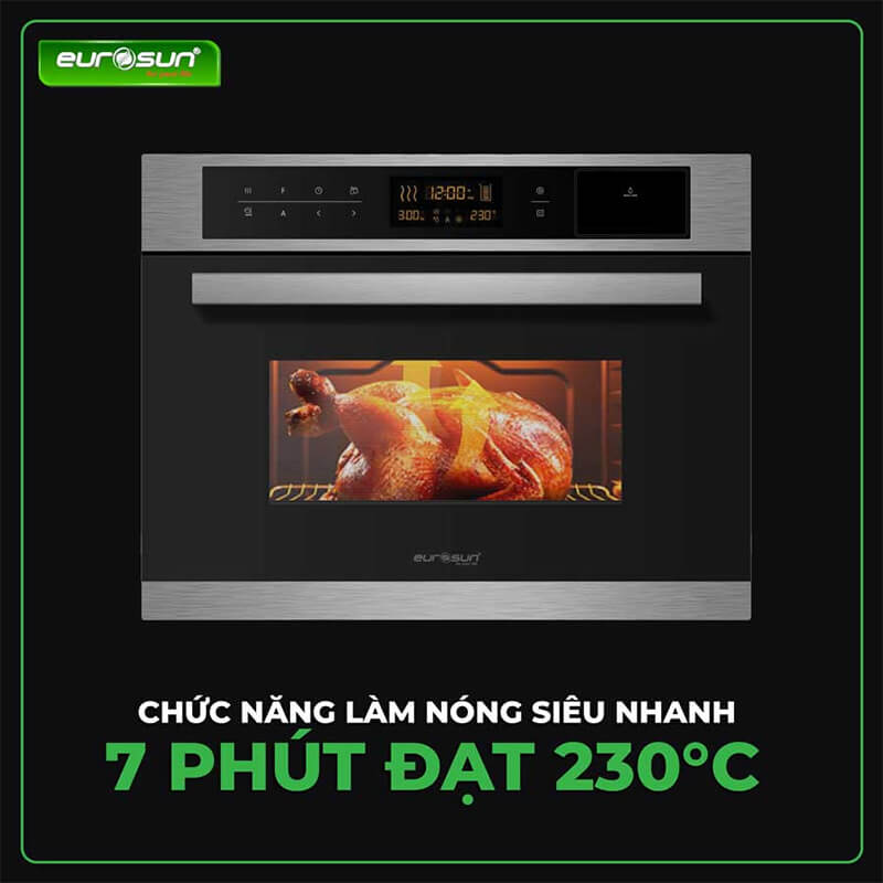 Chức năng làm nóng siêu nhanh (7 Phút Đạt 230°C)