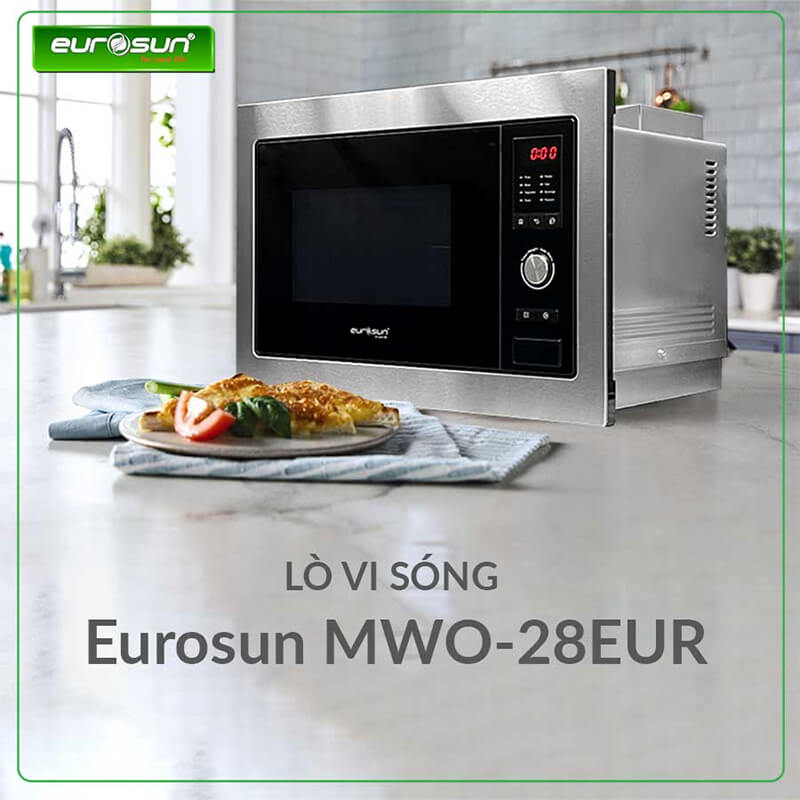 Lò vi sóng Eurosun MWO-28EUR kết hợp lò nướng âm tủ 25L